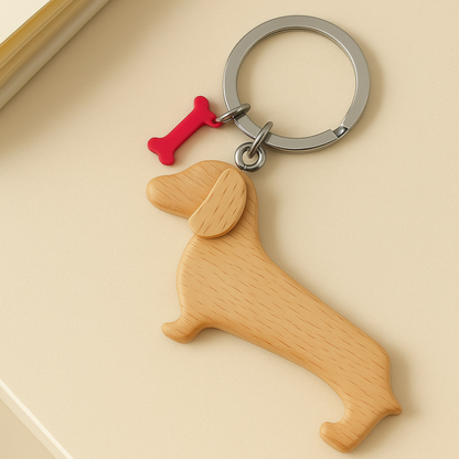 Dackel Anhänger Holz